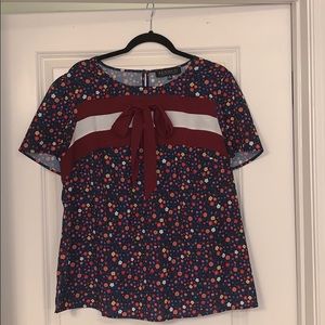 Eloquii blouse with bow front